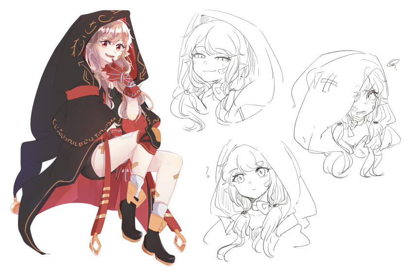 absurdres, bakabako, cape, character_sheet, commission, defeat, dungeon_and_fighter, highres, ikki_the_vikki, loli, sketch, smile, smug, tagme, witch
