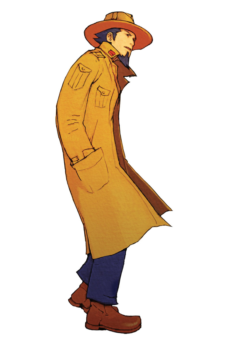 advance_wars, advance_wars:_dual_strike, billy_(advance_wars), black_eyes, blue_hair, facial_hair, goatee, grit