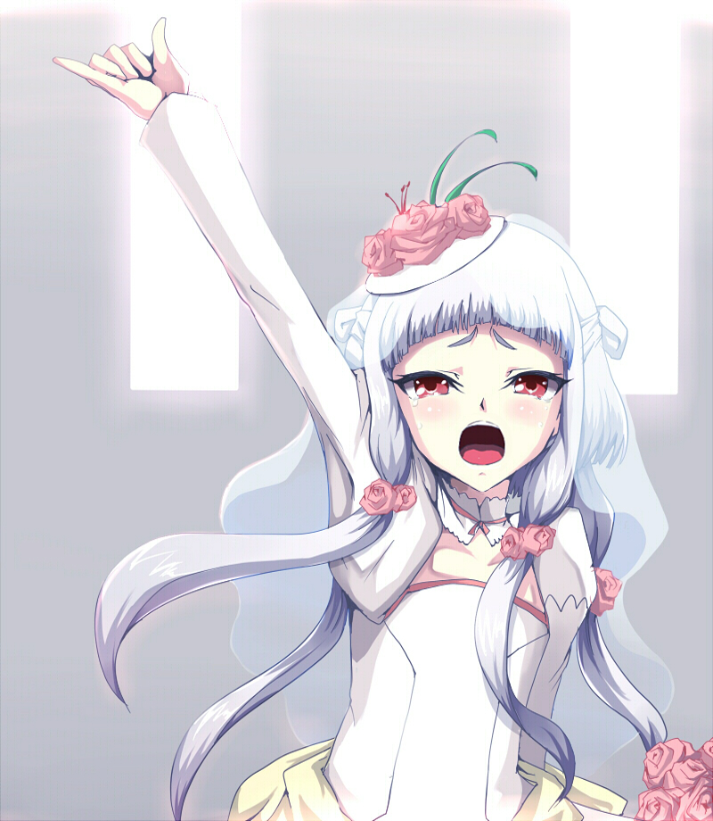 bride, code_geass, dress, flat_chest, flower, kasai_shin, kokoro_(artist), long_hair