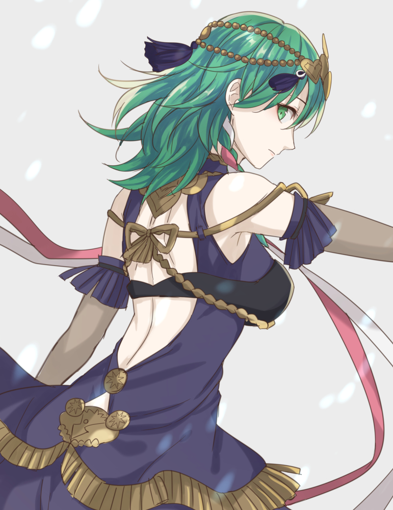 1girl, braid, byleth_(fire_emblem), byleth_eisner_(female), closed_mouth, cosplay, dress, fire_emblem