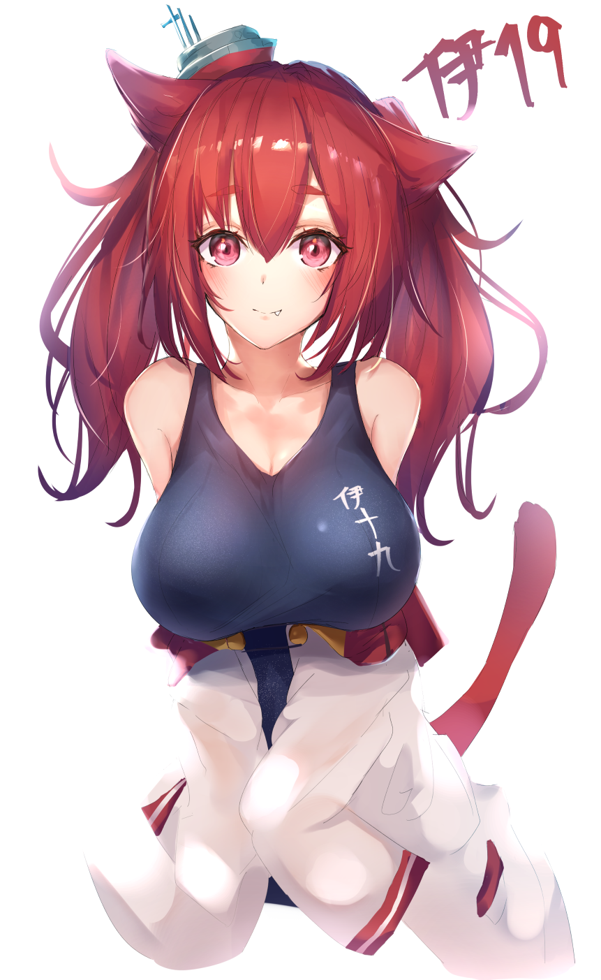 1girl, animal_ears, azur_lane, bangs, blue_swimsuit, blush, breasts, cat_ears