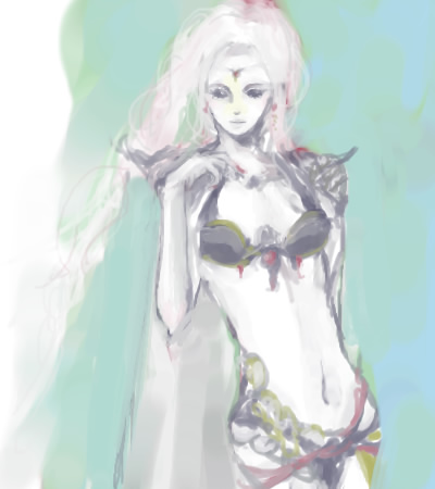demonic, final_fantasy, final_fantasy_iv, lowres, midriff, rosa_farrell, solo