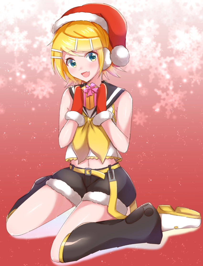 1girl, bangs, bare_shoulders, belt, black_collar, blonde_hair, blue_eyes, box