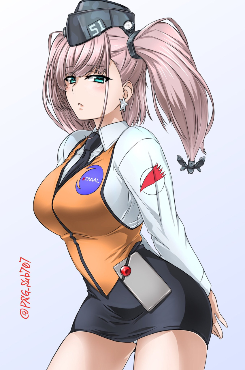 1girl, akito_(sub707), alternate_costume, anchor, anchor_hair_ornament, atlanta_(kantai_collection), bangs, black_neckwear