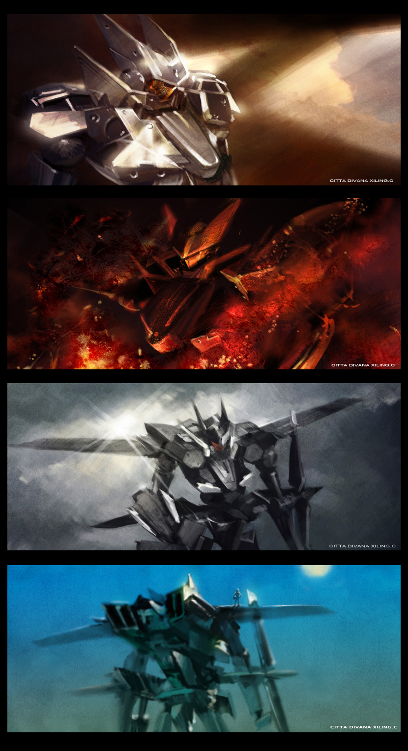 artist_name, clouds, cloudy_sky, graham_aker, gundam, gundam_00, highres, mecha