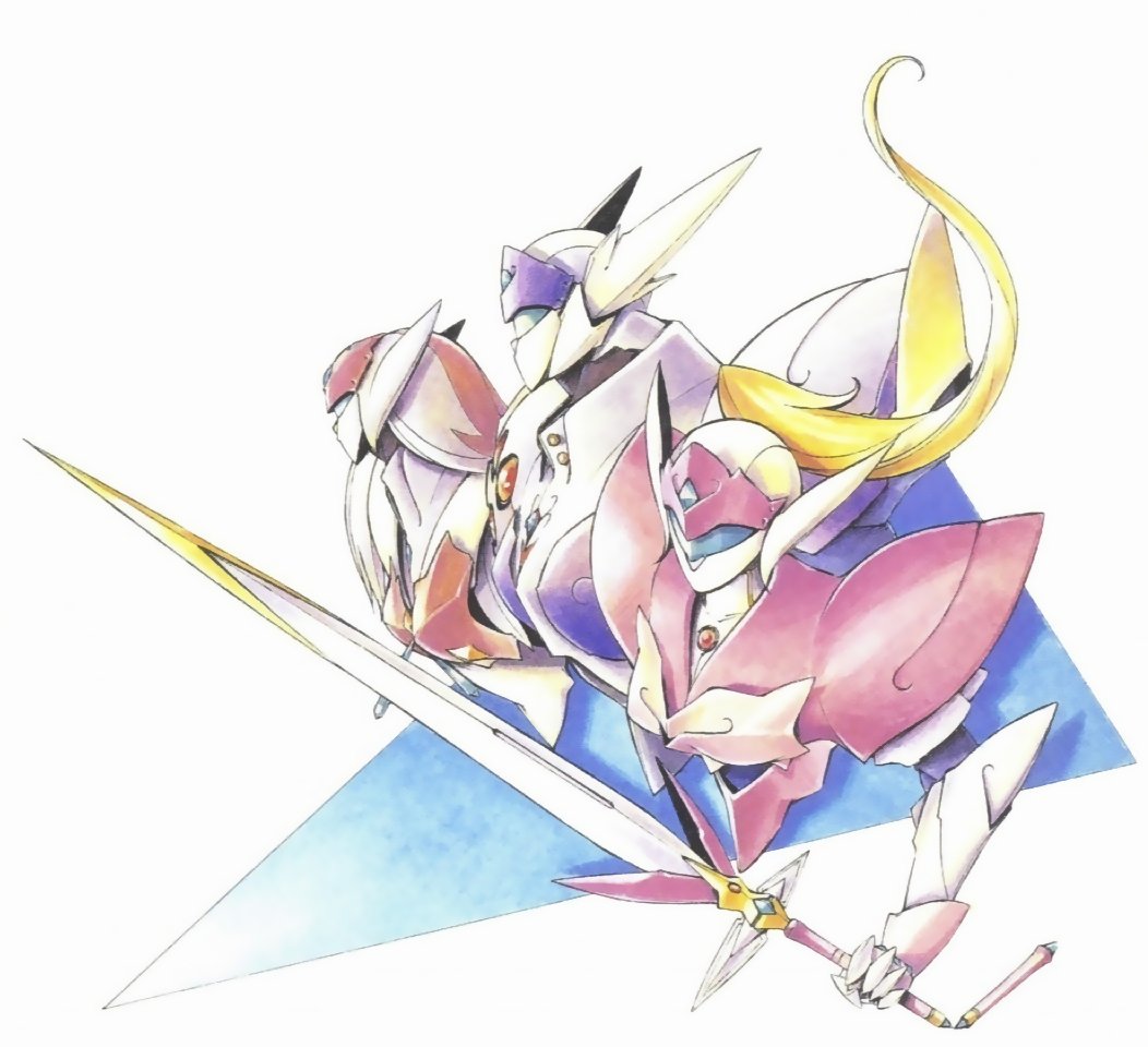 natasha_pablochiva, sword, tekkaman_blade_ii, tekkaman_hiver, tekkaman_summer, tekkaman_vesna, weapon, yumi_francois