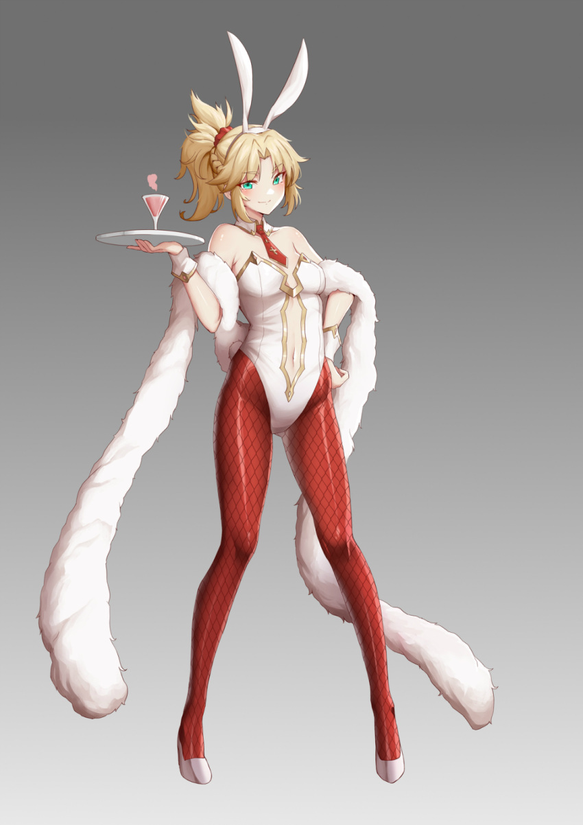 1girl, animal_ears, bangs, bare_shoulders, blonde_hair, blush, braid, breasts