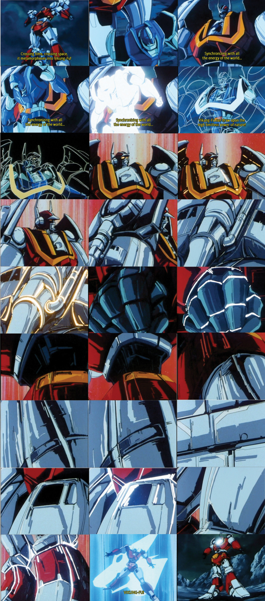 1980s_(style), absurdres, anime_screencap, baikanfu, highres, kenryuu_(machine_robo), machine_robo, machine_robo_chronos_no_dai_gyakushuu