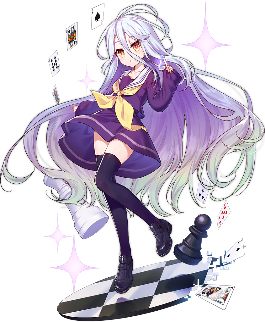 1girl, :<, ark_order, artist_request, black_footwear, card, chess_piece, chessboard
