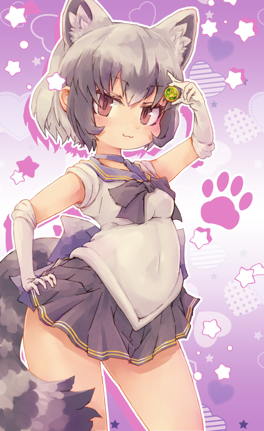 1girl, :3, animal_ears, bishoujo_senshi_sailor_moon, bow, bowtie, character_request, choker
