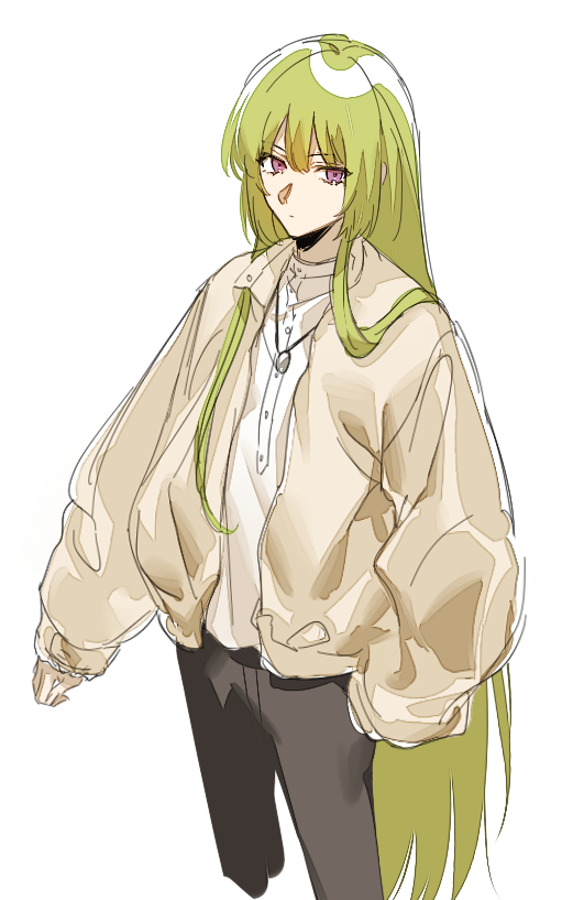 1boy, alternate_costume, androgynous, casual, contemporary, cowboy_shot, fate/grand_order, fate_(series)
