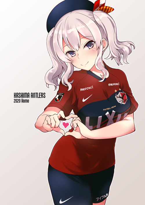 1girl, alternate_costume, commentary_request, copyright_name, cowboy_shot, fujii_jun, gradient, gradient_background
