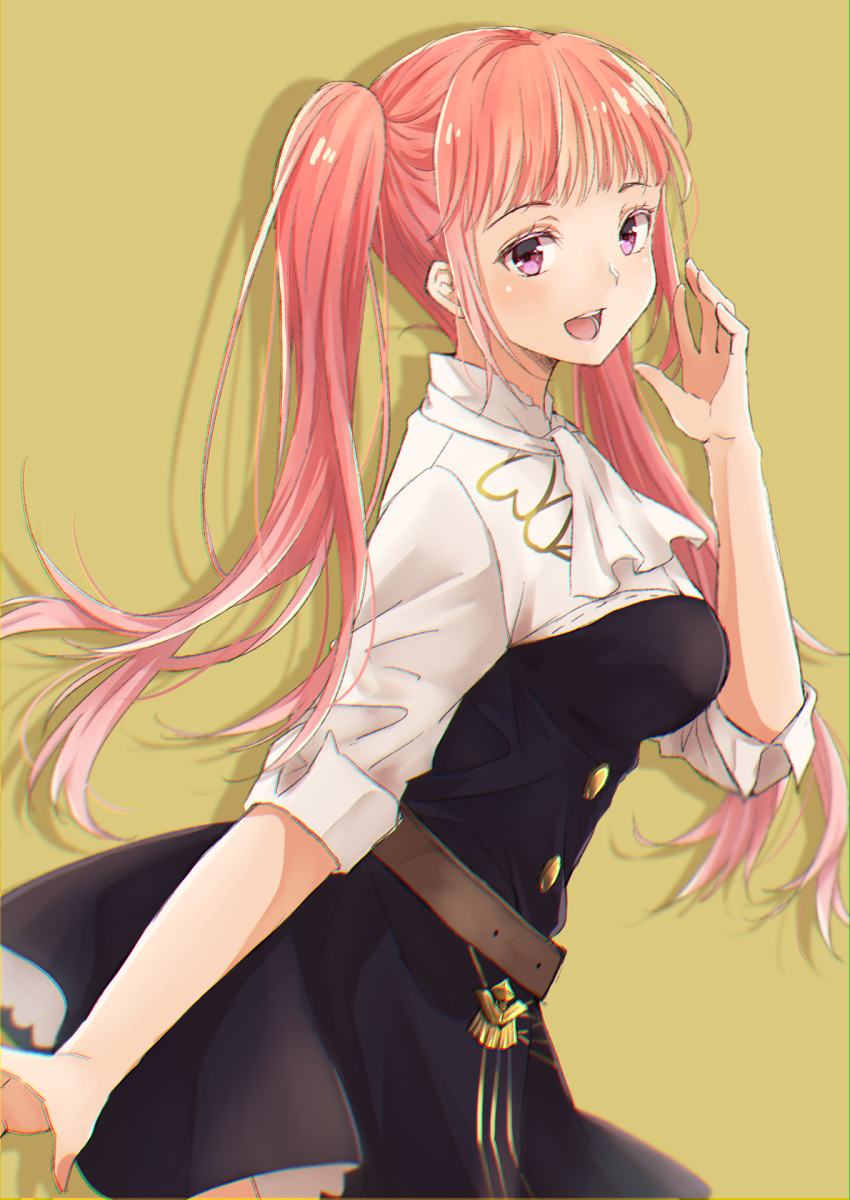 1girl, arm_at_side, bangs, belt, black_skirt, cute, fire_emblem, fire_emblem:_three_houses