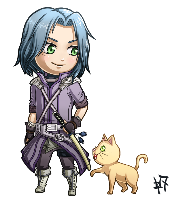 1boy, armor, bandages, belt, black_gloves, blue_hair, blush, boots