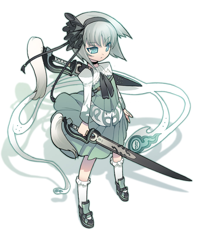 alternate_costume, blade_(artist), blade_(lovewn), blue_eyes, bob_cut, bobby_socks, choker, dress