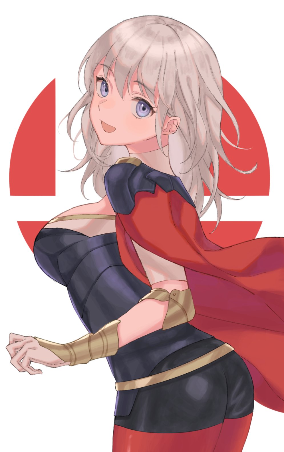 1girl, alternate_color, armor, byleth_(fire_emblem), byleth_eisner_(female), cape, fire_emblem, fire_emblem:_three_houses