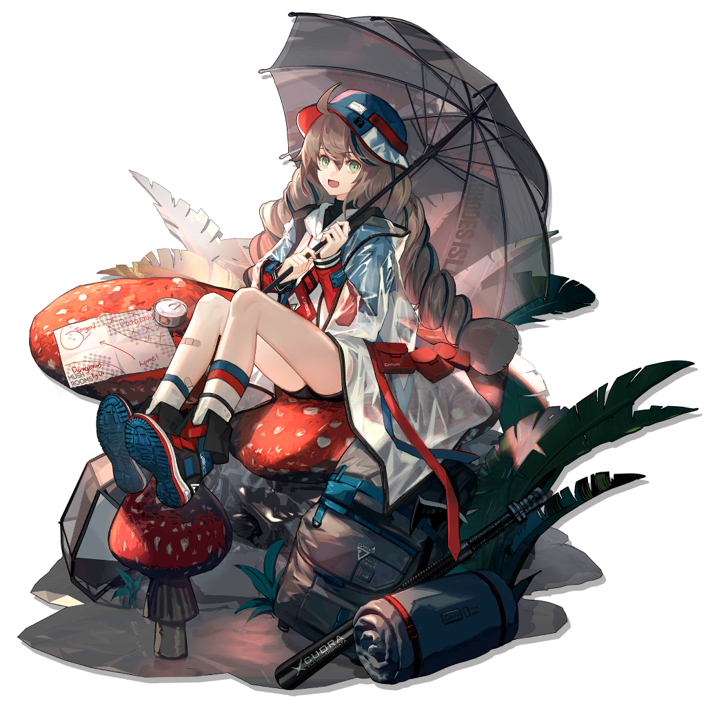 1girl, ahoge, alternate_costume, alternate_hairstyle, arknights, bandaid, bangs, baseball_bat