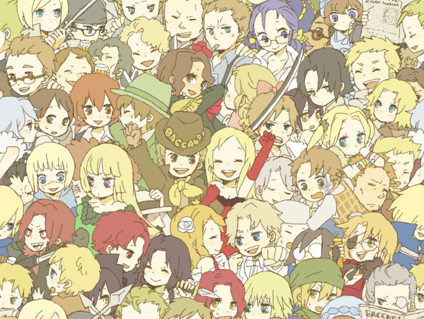 6+boys, 6+girls, baccano, baccano!, bandana, carol, chainie, chane_laforet