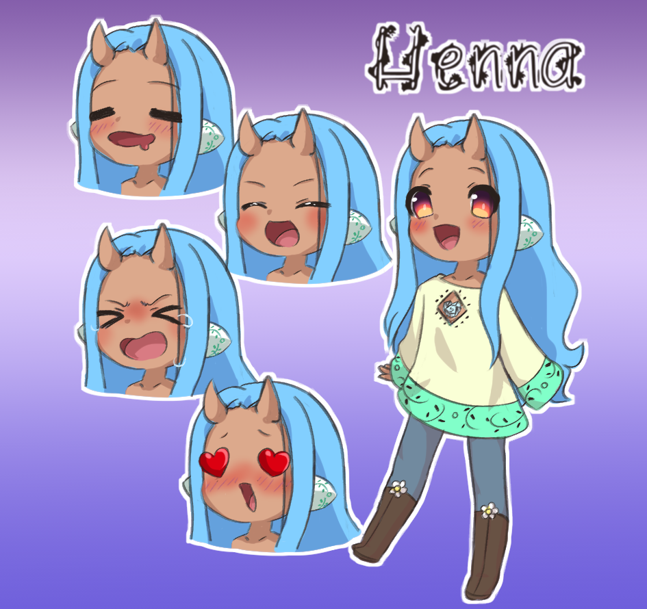 >_<, 1girl, =_=, ^_^, angry, animal_ears, blue_hair, blush