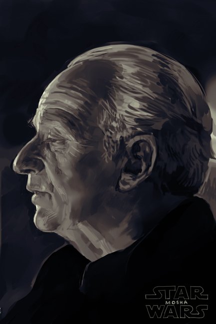 1boy, copyright_name, derivative_work, hankuri, monochrome, palpatine, solo, star_wars