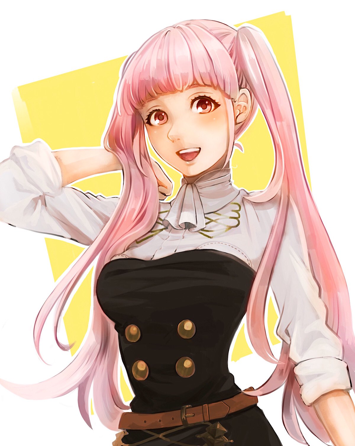 1girl, 1inuinuinui1, belt, fire_emblem, fire_emblem:_three_houses, garreg_mach_monastery_uniform, highres, hilda_valentine_goneril