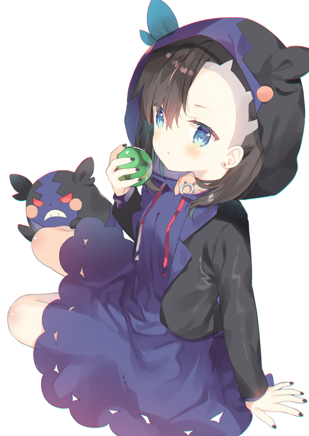 1girl, :o, arm_support, asymmetrical_bangs, bangs, black_choker, black_hair, black_jacket