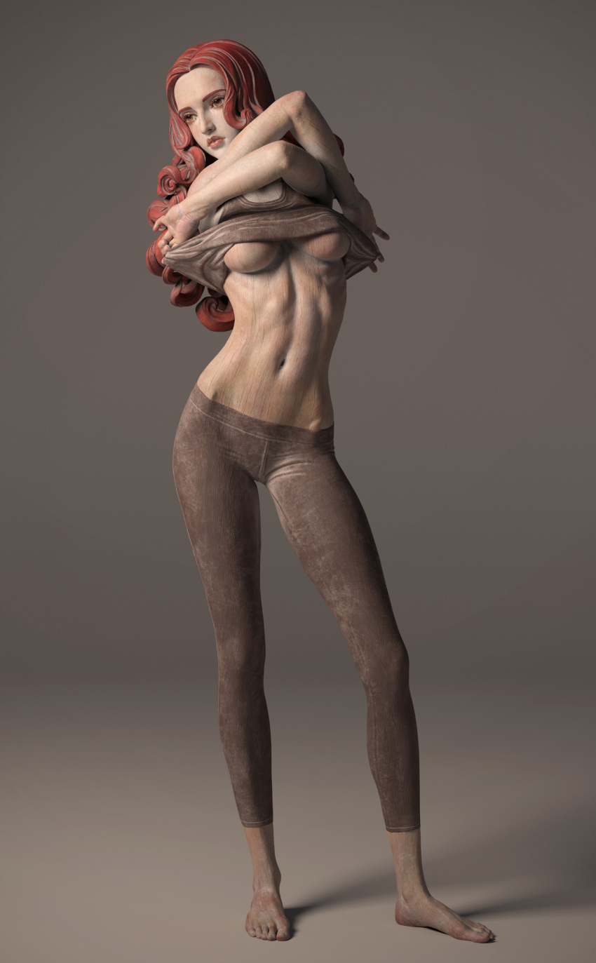 1girl, absurdres, breasts, highres, lips, long_hair, luo_qi_sheng, navel