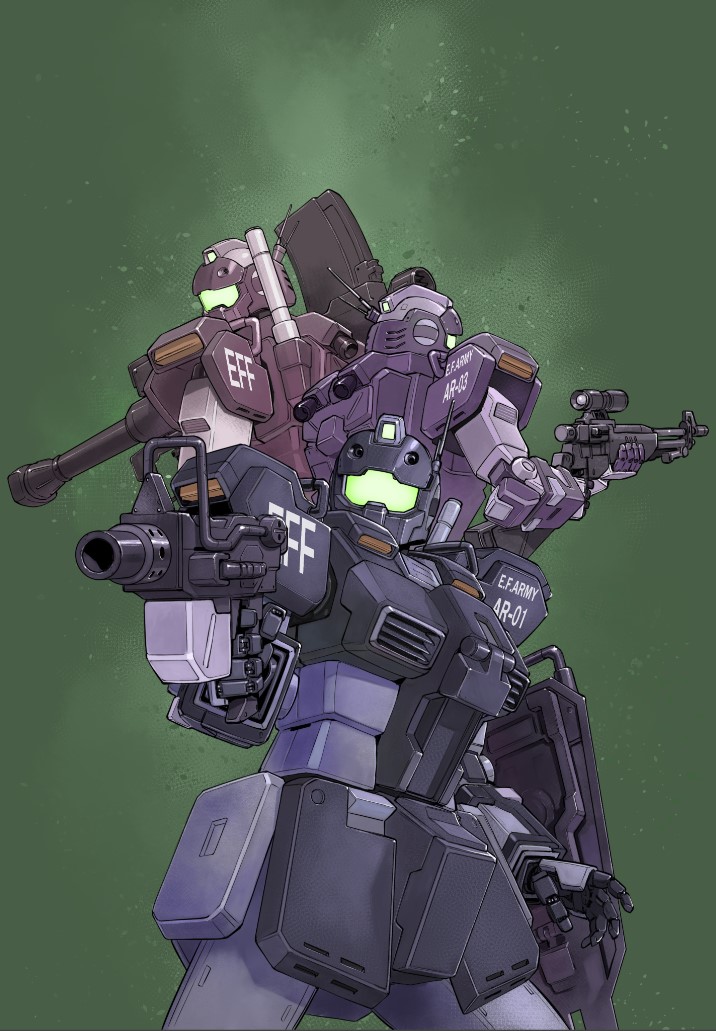 antennae, armor, bazooka_(gundam), beam_saber, gm_(mobile_suit), gun, gundam, gundam_side_story:_rise_from_the_ashes