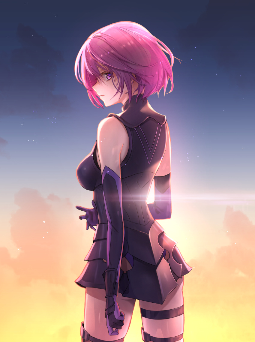 1girl, armor, armored_dress, bangs, bare_shoulders, breasts, commentary, cp_(tlstjdghek)