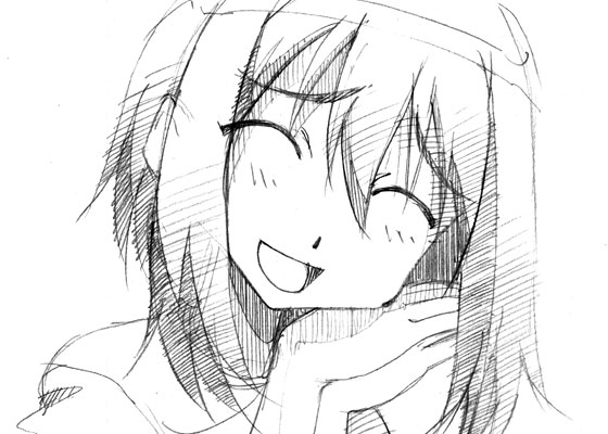 monochrome, nagasumi's_mother, nagasumi's_mother, seto_no_hanayome, sketch, traditional_media
