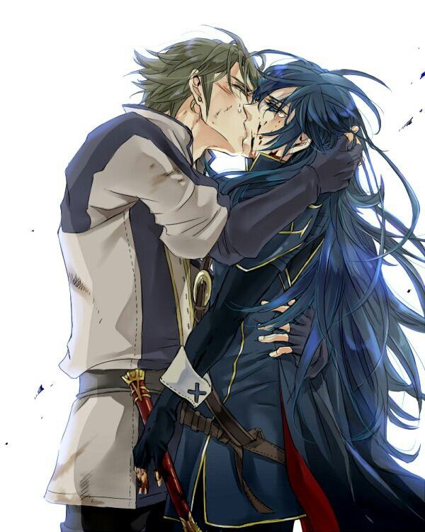 1boy, 1girl, armor, artist_request, azur_(fire_emblem), belt, belt_buckle, blood