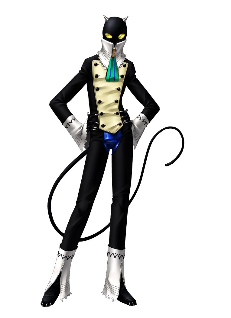 cat_ears, claws, helios, helios_(persona), kazuma_kaneko, official_art, persona, persona_2, tail