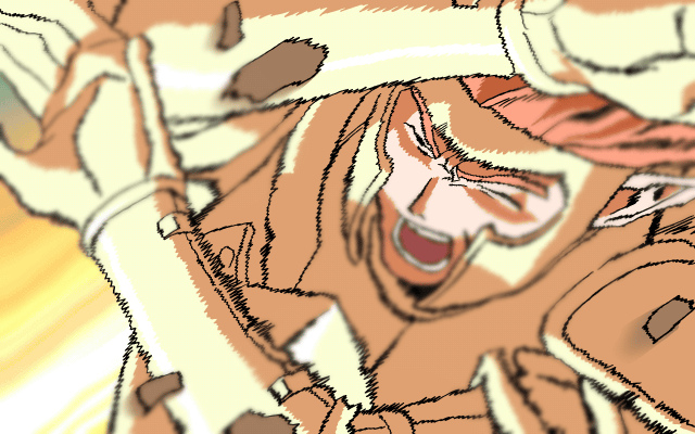 animated_gif, armor, closed_eyes, elf, gif, open_mouth, pointy_ears, viper