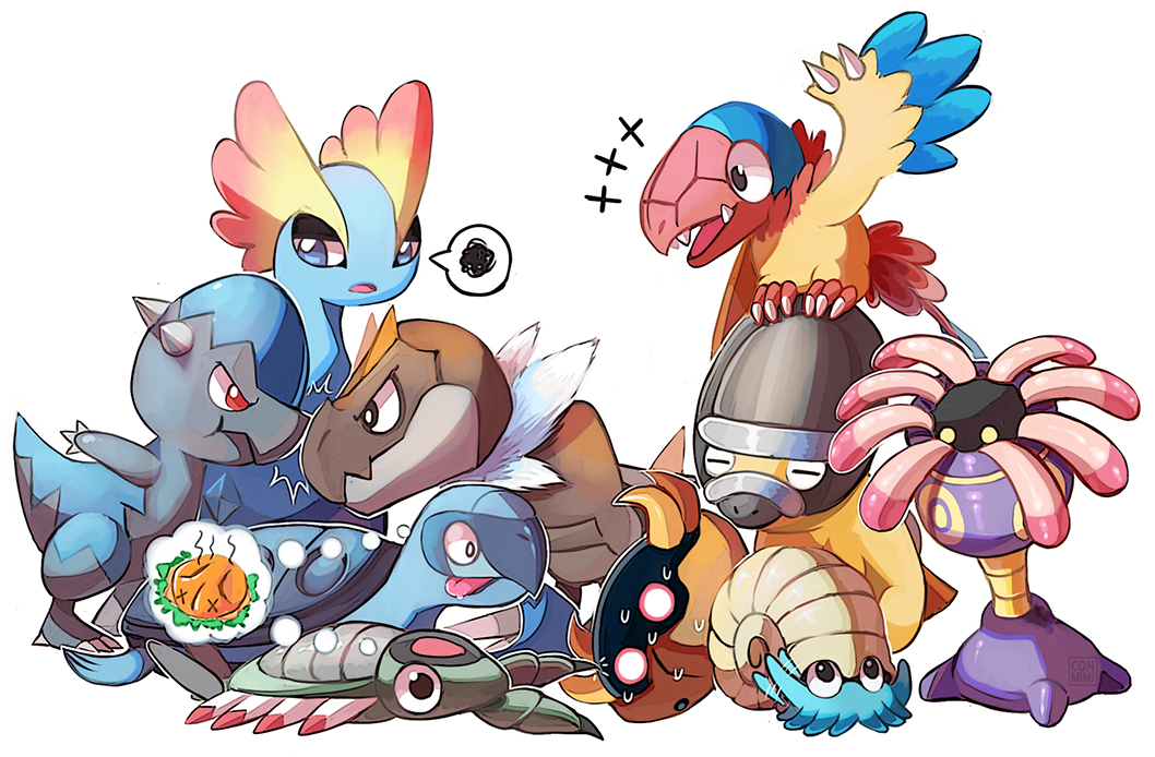 amaura, anorith, archen, bird, black_eyes, claws, commentary, conmimi
