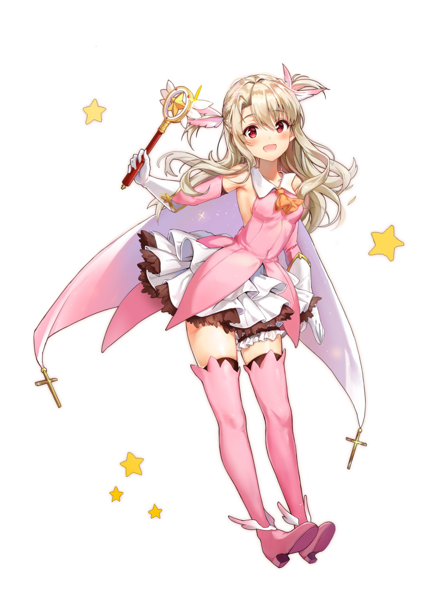 1girl, absurdres, bangs, bare_shoulders, blonde_hair, blush, boots, breasts
