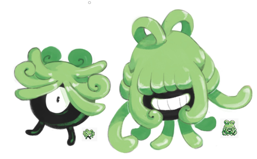 beta_pokemon, creature, full_body, jaranra, looking_at_viewer, meristem, monja, no_humans