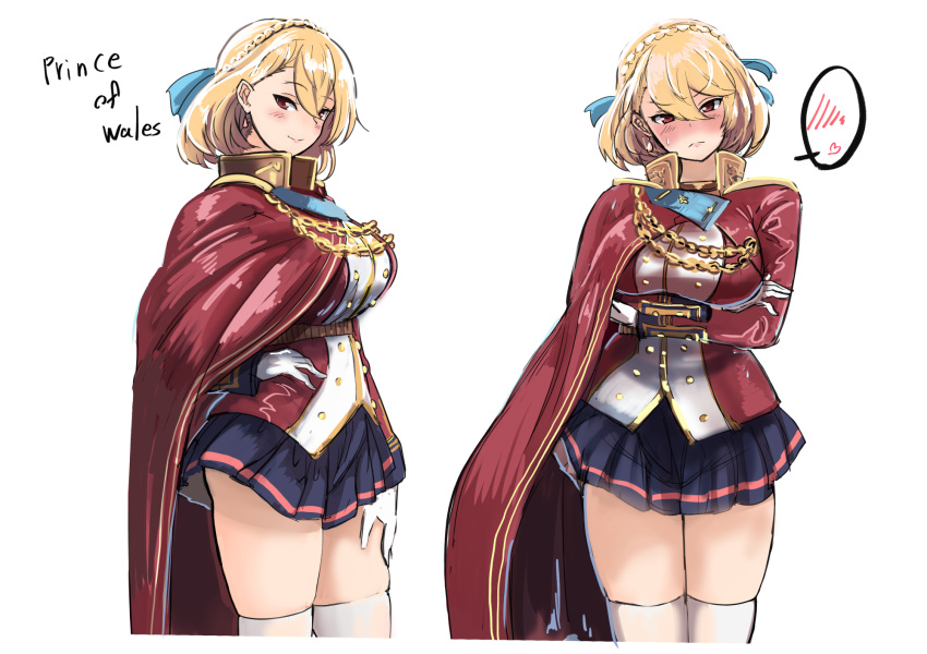 1girl, azur_lane, bangs, blonde_hair, blush, braid, breasts, crown_braid