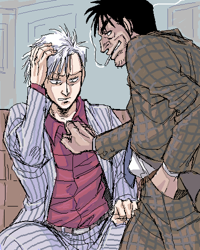 cigarette, hirayama_yukio, lowres, nise-akagi, oekaki, yasuoka