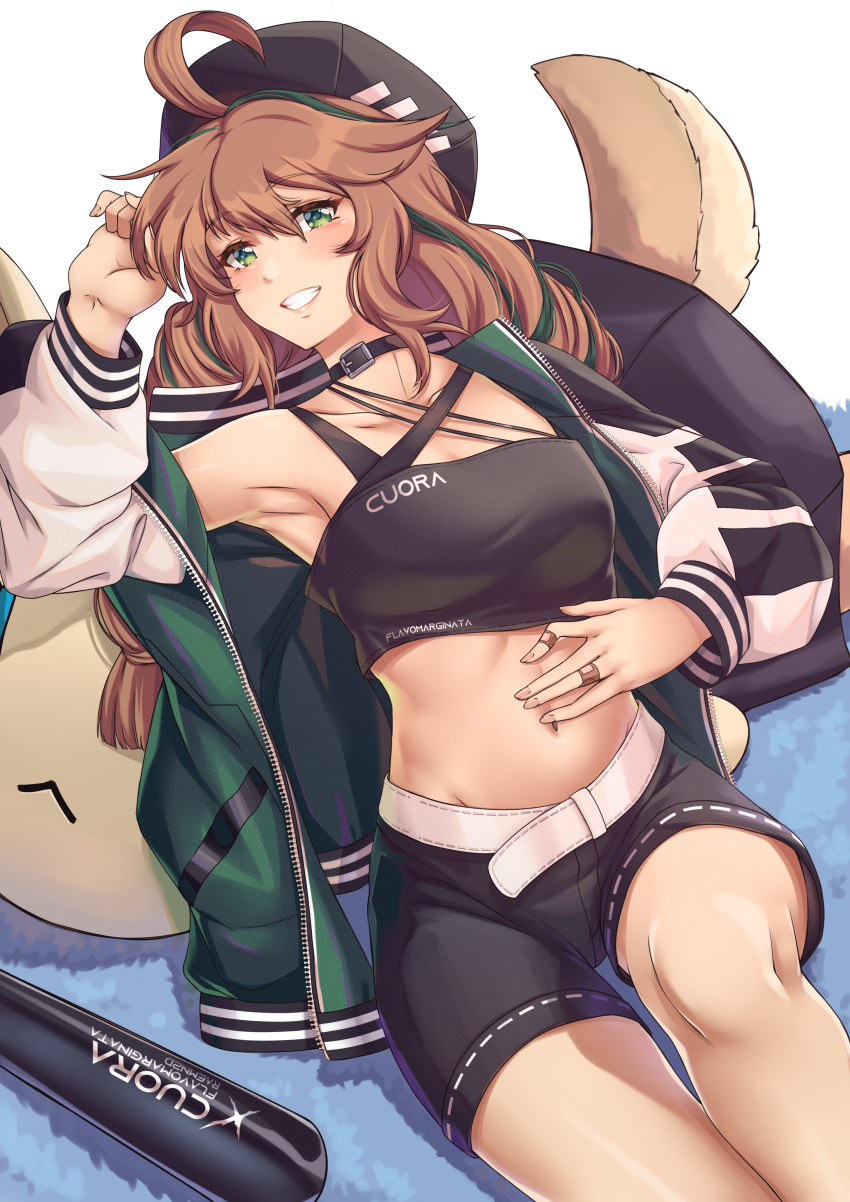 1girl, absurdres, ahoge, arknights, arm_up, armpits, bandaid_on_finger, bare_shoulders