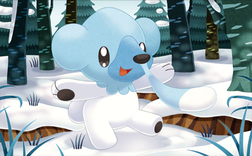 0313, :d, bear, black_eyes, creature, cubchoo, day, full_body