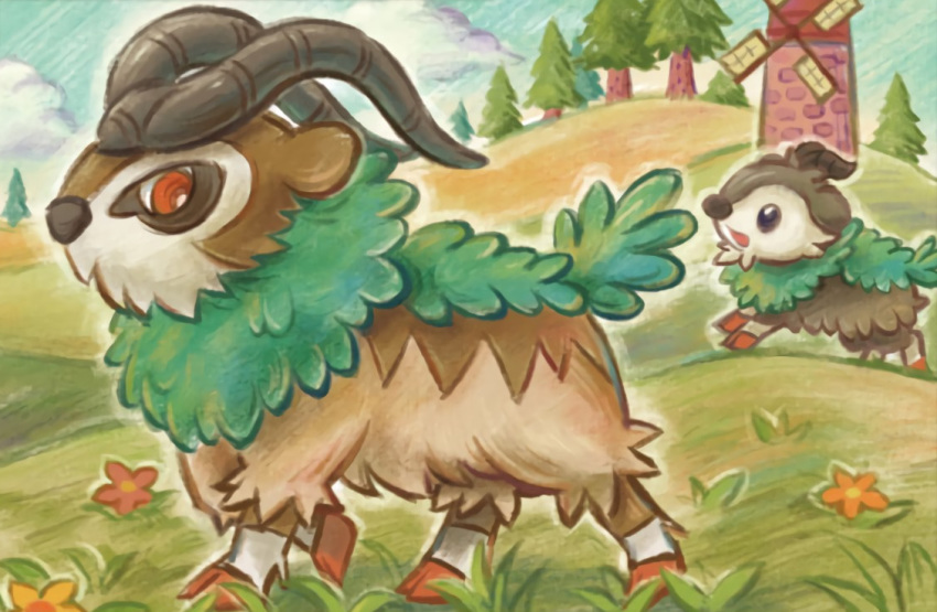 creature, no_humans, official_art, pokemon, pokemon_(creature), pokemon_trading_card_game, sowsow, third-party_source