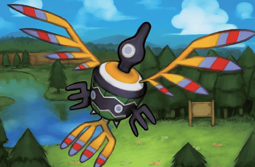 blue_sky, clouds, cloudy_sky, creature, day, flying, full_body, gen_5_pokemon