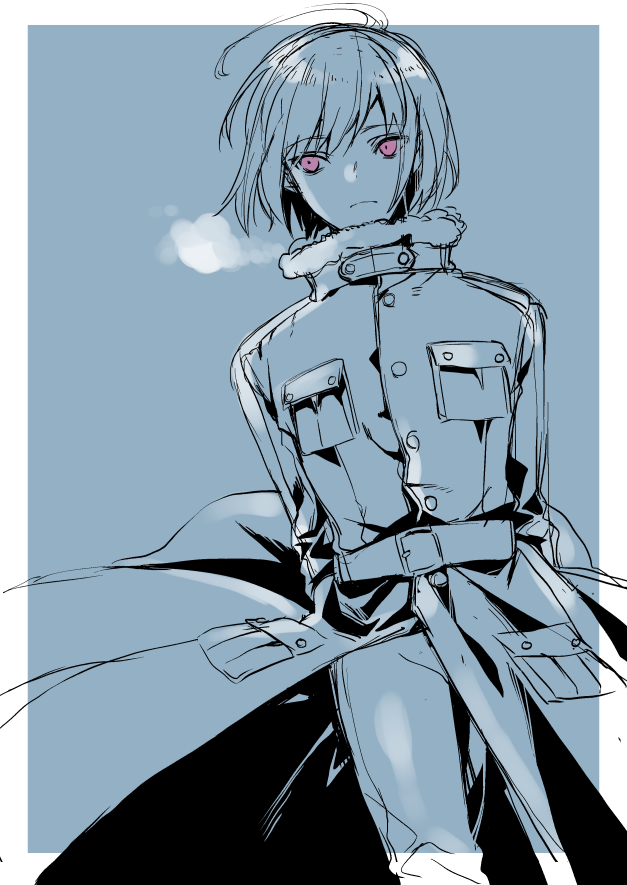 1boy, ahoge, akatsuki_blitzkampf, coat, cold, denim, en-eins, en-eins_kanzen_sekai