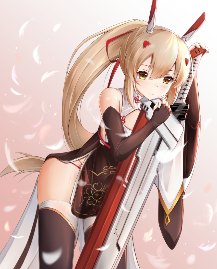 1girl, ayanami_(azur_lane), ayanami_(lunar_demon_god)_(azur_lane), azur_lane, bangs, bare_shoulders, blush, breasts