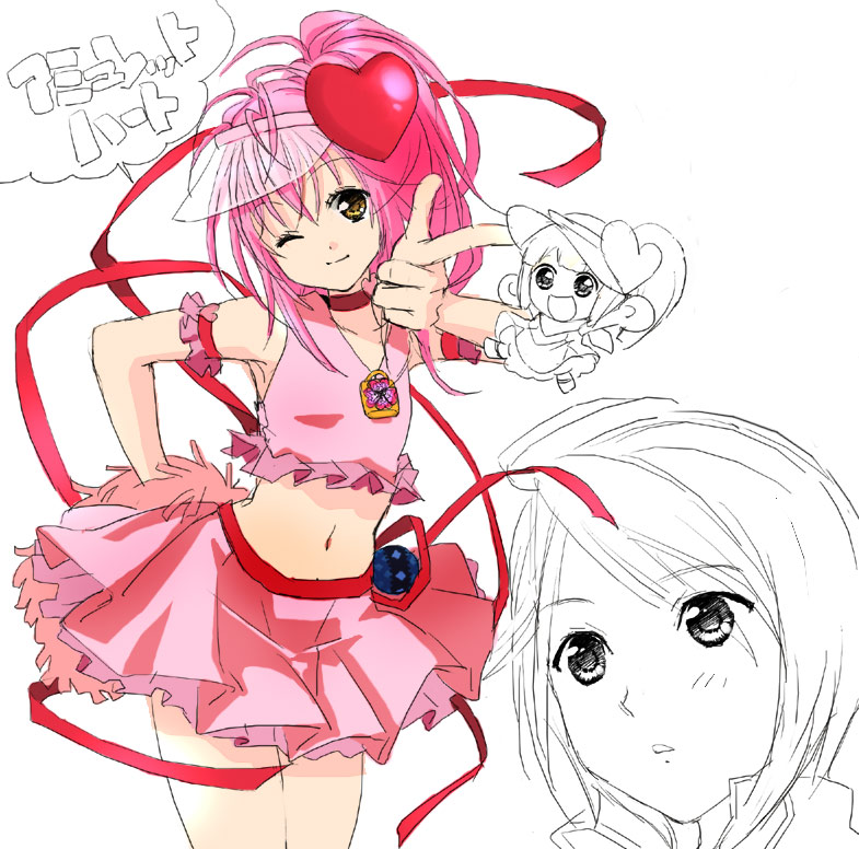 cheerleader, eiko, frills, gathers, guardian_chara, happy, hat, hinamori_amu