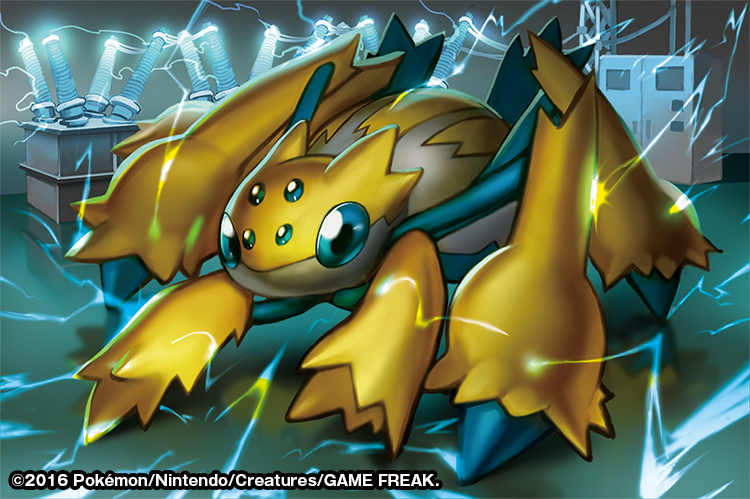 2016, blue_eyes, bug, commentary, creature, electricity, english_commentary, full_body