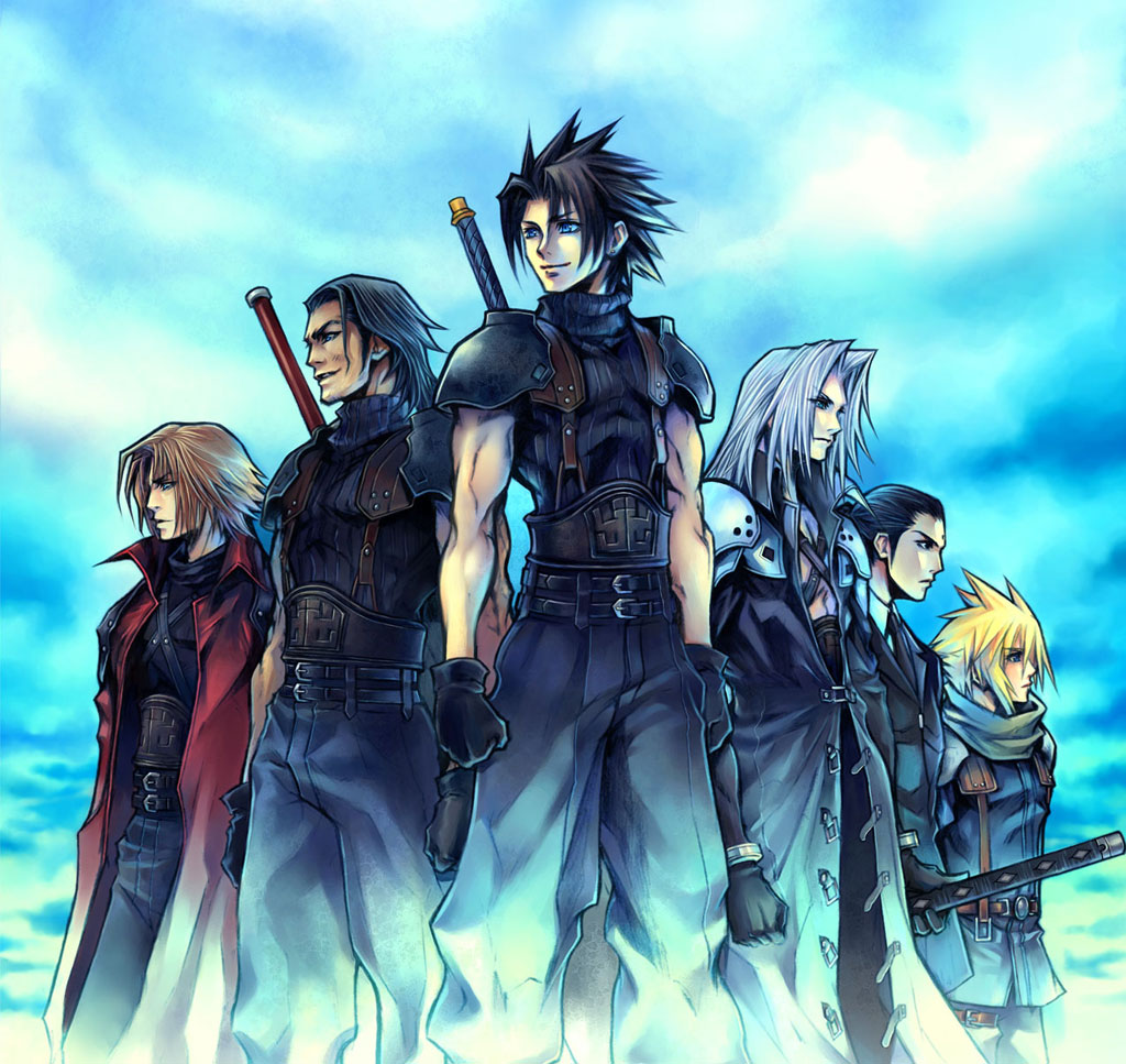 cloud_strife, crisis_core_final_fantasy_vii, final_fantasy, final_fantasy_vii, genesis_rhapsodos, nomura_tetsuya, official_art, sephiroth