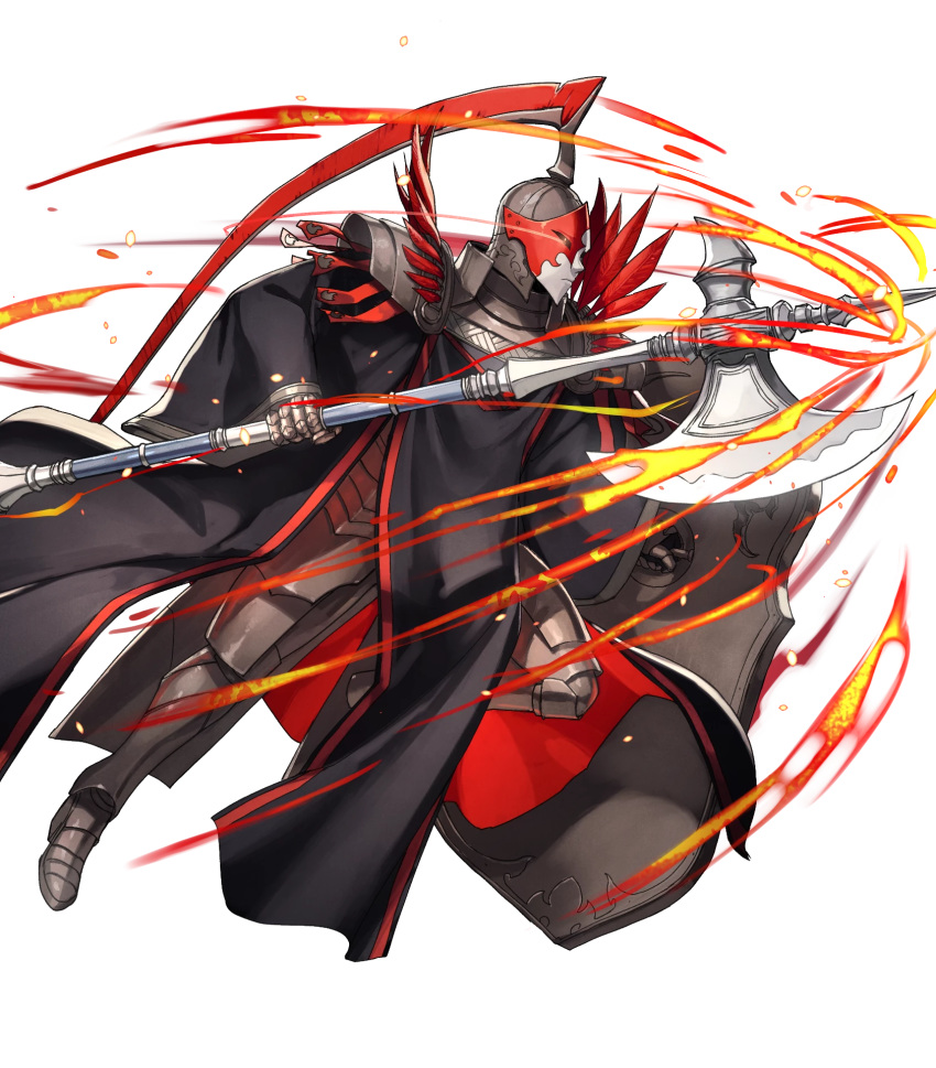 1other, armor, armored_boots, axe, boots, dai-xt, feathers, fire