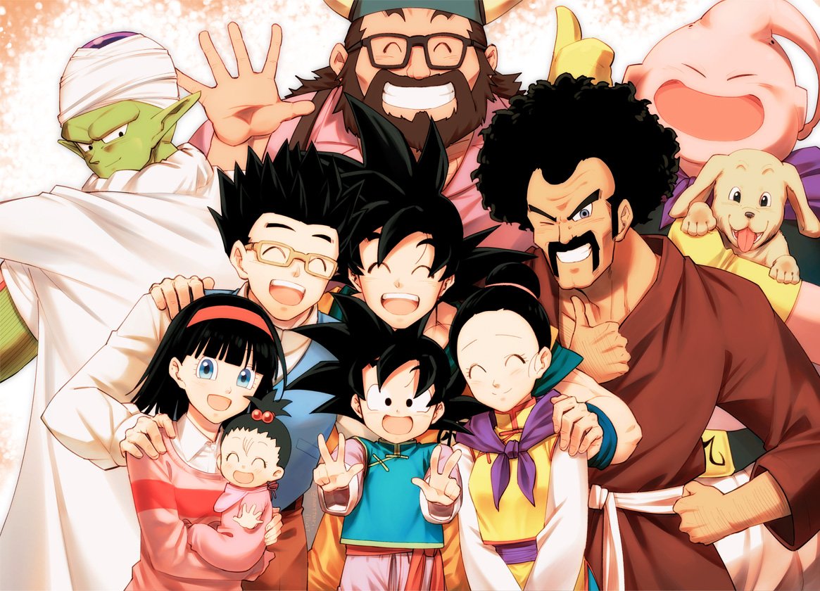 3girls, 6+boys, :d, ;), ^_^, afro, animal, baby