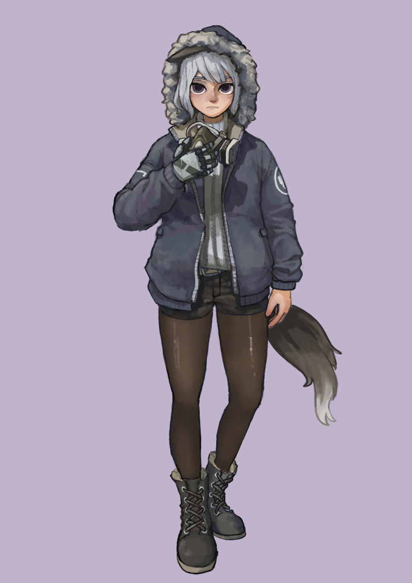 1girl, absurdres, animal_ears, boots, commentary, cyborg, english_commentary, full_body